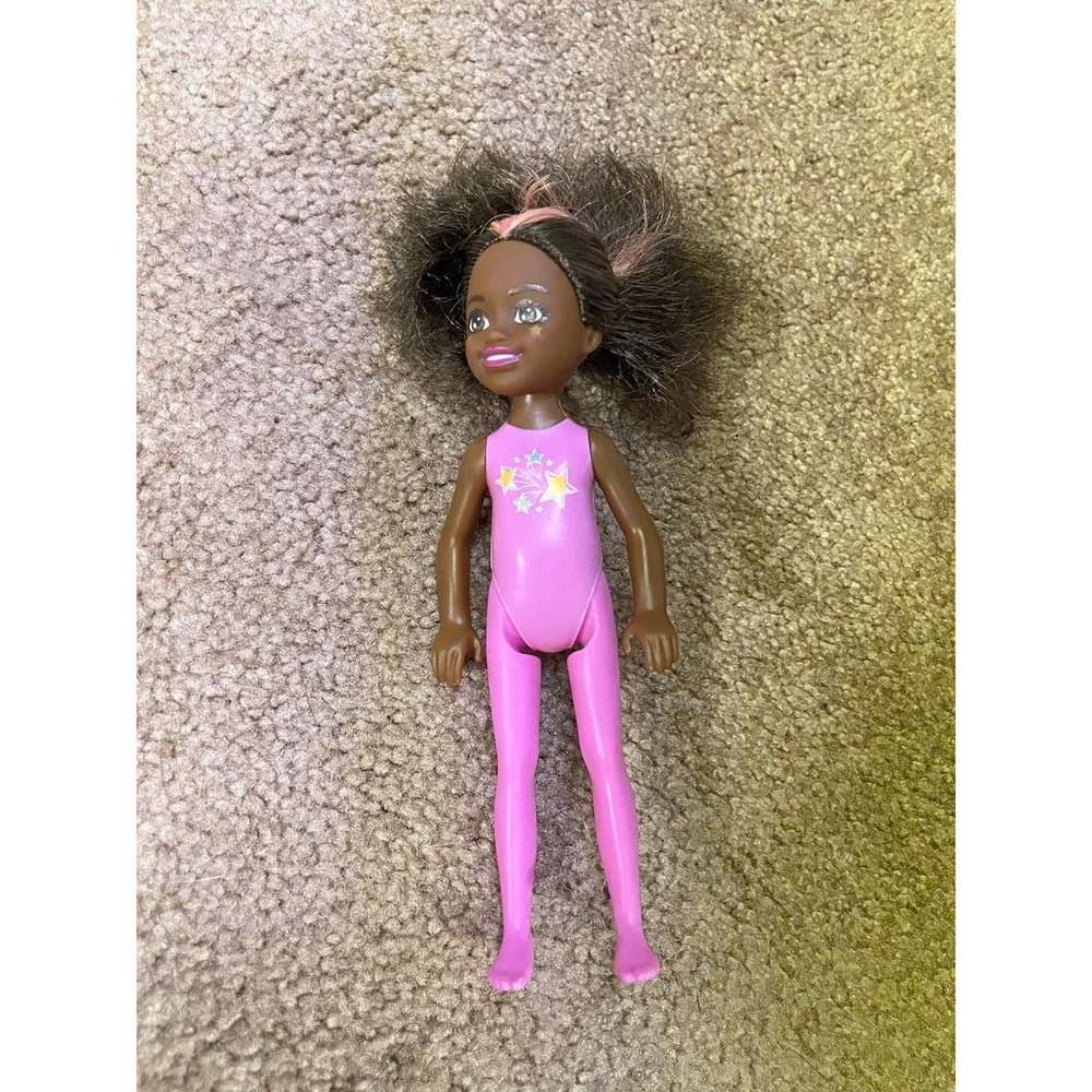 2022 Mattel Barbie Chelsea Cutie Reveal Doll Pink Body Brown African American